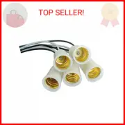 Longdex E12 Lamp Socket 5PCS Candle Candelabra E12 Light Lamp Socket Holder Base