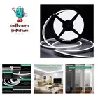 LED Neon Rope Light, 12V White Neon LED Strip Light, 16.4ft/5m Dimmable Water...