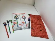 6 STYLUS ADULT & BABY LUIGI & MARIO/YOSHI/SPIDERMAN + POUCH FOR NINTENDO DS 3DS