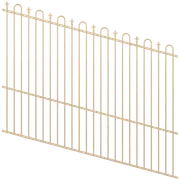 ProtectorAl 1201 - 2400 x 1800mm Primrose Raked Up to 15º Loop And Spear Top Pool Fence Panel