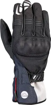 Ixon MS Loki Motorcycle Gloves, black-blue, Size S for Men Black Blue