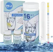 Water Testing Kits with Tube, Drinking Water Test Kit Strip, 17 in 1 Water Test