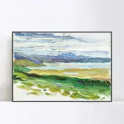 Framed Canvas Giclee Print TUNIS -LA BAIE by Wassily Kandinsky Wall Art 20"x28"