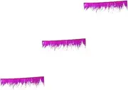 TEHAUX Pcs Rose Red Trim Dress Ostrich Satin Tape Fringe Lint Satin Comfortable for DIY Parties Decorations