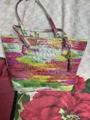 Brahmin Medium Asher Delight Ombre Melbourne Leather Shoulder Bag /Tote /$345