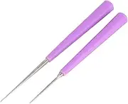 ADOCARN 2 Pcs Bead Hole Reamer for Crafting Violet Bead Punch Tools for Jewelry Making for Drilling and Expanding and Charms