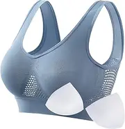 [Generic] Women's Seamless Bra Soft Comfort Full Coverage Wirefree Everyday Bra Workout Yoga Breathable Sport Bra