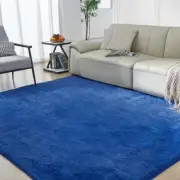 Ultra Soft Rug for Living Room, 9X12 Fluffy Shag Area Rug for 9X12 Feet Blue