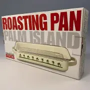 Vtg Enamel Roasting Pan 15” X 10” ~Palm Trees ~ Tools of The Trade, NEW In Box