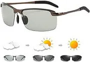Photochromic Sunglasses for Men, Polarized Photochromic Sunglasses UV400 Sports Sunglasses Day and Night Driving Glasses Ultra-Light Sun Glasses Eyewear Cycling Glasses and Goggles, Men’s Sunglasses,
