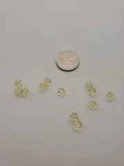 12Pcs SWAROVSKI #5000 Faceted Round Beads 7mm JONQUIL