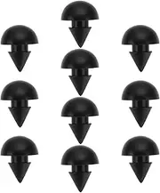 eMagTech 10 Pcs Black High Temperature Resistant Gas Stove Top Range Grate Foot Rubber Bump Stop Applicable for Diameter 4.5mm Motorhome Cooker