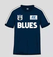 Carlton Blues AFL AFCAL0255 Mens Retro Throwback Short Sleeve Printed T Shirt