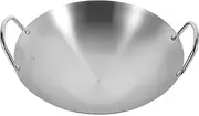 VINTORKY Stainless Steel Wok Small Frying Pan Cooking Pan for Induction Cooktop Chef Cookware