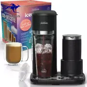 Iced and Hot Coffee Machine with Integrated Frother | Single Serve Coffee Machin