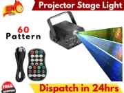 60Pattern Laser Projector Stage Light LED RGB Party KTV Club DJ Disco Light Aus