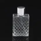 100ml Clear Glass Mist Atomizer Square Refillable Portable Perfume Spray Bot F❤J
