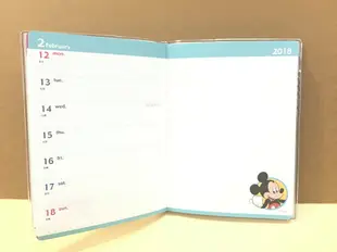 【震撼精品百貨】2018年曆 米老鼠Micky Mouse 2018 年曆手冊(A6) 日+月記事本 震撼日式精品百貨