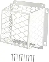 WeiLaiKeQi Exhaust Fan Cover for Dryer Vent Cage in Outdoor Settings, White, as described