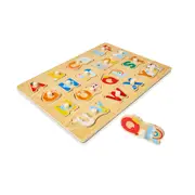 Wooden Alphabet Peg Puzzle