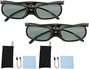 Projector Glasses, 3D Active Shutter Glasses, 3D Glasses for Tv for Providing Immersive Visual Effects and Crystal Clear Images