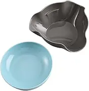 Snack Bowls | Double Layer Dish Nut Serving Storage Bowl - Double Layer Pistachios Bowl with Nut Shell Organizer for Edamame, Fruits, Cherries
