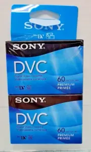 SONY DVC 60 min PREMIUM Mini DV digital video cassettes DVM60PRR