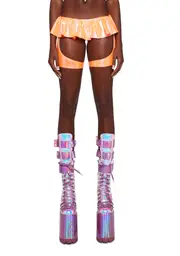 [J Valentine] Ruffle Royale Garter Shorts