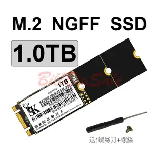 1TB (M.2 NGFF SATA SSD)全新5年保固 1T 2242 2260 2280 固態硬碟