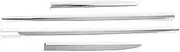 Car Accessories Compatible for Ford Explorer 2020-2023 ABS Chrome Carbon Side Door Car Body Molding Skirts Scratch Resistant Cover Trim(White)