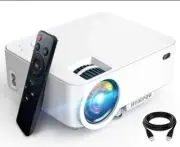 Hompow Mini Projector 5500L Movie Projector, Smartphone Portable Video Projector
