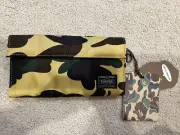 New A BATHING APE BAPE X PORTER ABC CAMO LONG WALLET Yellow CAMO BAPE Japan