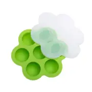 7 Hole Silicone Baby Food Supplement Storage Box Sealed Fresh Ice Tray Mold Ice Cubes Trays & Moulds