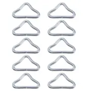 10 Pcs Silvery for Triangle Rings Buckle for Trampoline Mat Accessories