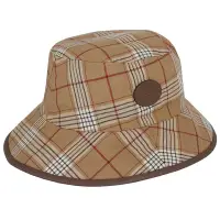 在飛比找Yahoo奇摩購物中心優惠-GUCCI 蘇格蘭紋/G LOGO雙面漁夫帽-M