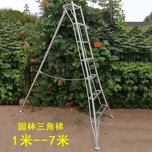 特價✅果園三角三腳支撐梯子 綠化園林園藝人字梯 折疊修剪造型鋁合金梯