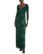 Diane Von Furstenberg Gael Maxi Dress Women's Green 00