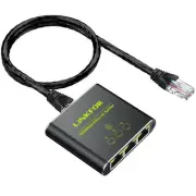 Ethernet Splitter 1 in 3 Out,1000Mbps High Speed Splitter RJ45 Network Extens...