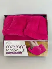Cozy Vibrating Foot Massager Soft Lightweight Slippers New in Box