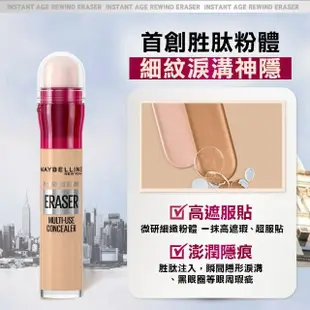 【MAYBELLINE 媚比琳】立體心機玩美底妝組(黑眼圈擦擦筆6mlx2+Fitme粉底液30mlx1)