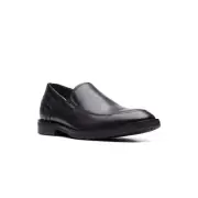Clarks Men's Un Hugh Step Loafer Black Leather 69021 10 W
