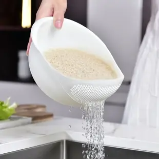 家用淘米淘米器洗米篩塑料淘米盆創意瀝水籃家用洗菜籃大小多功能