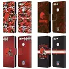 OFFICIAL NFL CLEVELAND BROWNS GRAPHICS LEATHER BOOK CASE FOR GOOGLE PHONES