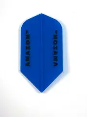 New Slim Darts Flights 5 Set of 3 Clear Blue Ruthless Amazon Steel or Soft Tip