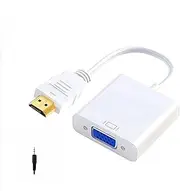 HDMI to VGA Adapter/Adapter with chip HDMI HD 1080p Notebook to VGA Display, 1 Package (1-3Baise)