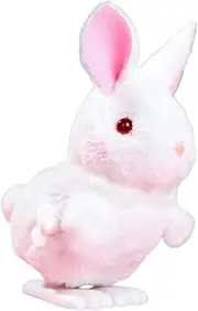 Kisangel Wind Up Plush Bunny for Easter Party Favor Compact Jumping Rabbit Fun Present for Celebrations for Goodie Bags