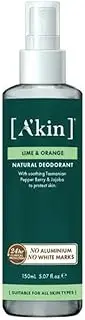 A'kin Lime & Orange Spray Deodorant 150ml