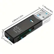 2.0 Micro SD Card ReaderSDXC, Suitable For SDXC, SDHC, MMC, RS-MMC, Micro SDX