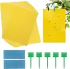 Sticky Traps 40 Sheets, Geeric Yellow Sticky Fruit Fly and Plant Gnat Bug Traps