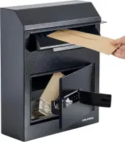 Key Drop Box with Lock, Drop Slot Depository Safe Box Digital Keypad, Outdoor Wa